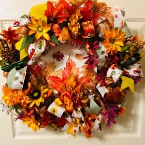 Fall wreath/ fall in love